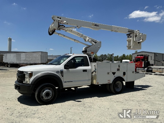 (China Grove, NC) Altec AT40G, Articulating & Telescopic Bucket Truck mounted behind cab on 2019 For