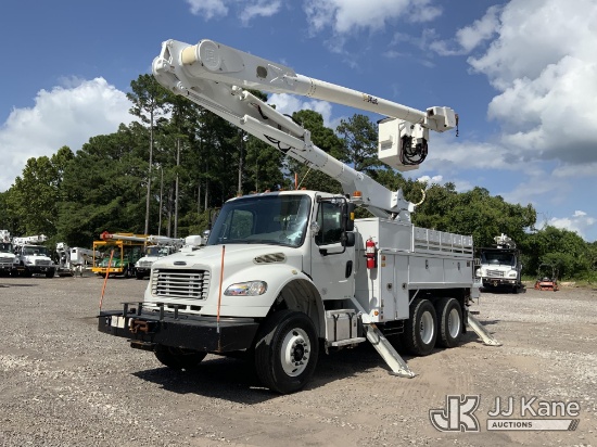 (Graysville, AL) Altec AM855-MH, Over-Center Material Handling Bucket Truck rear mounted on 2015 Fre