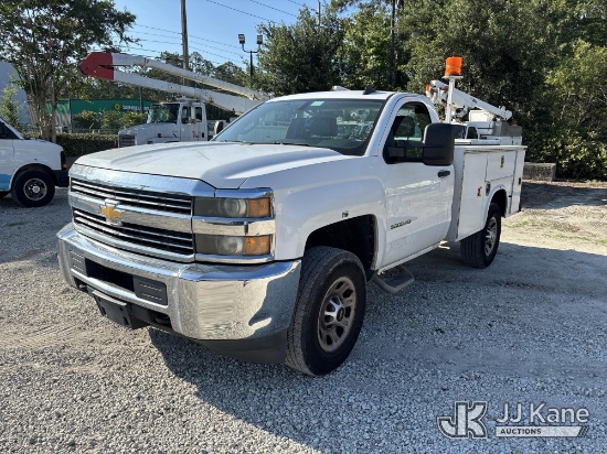 (Jacksonville, FL) 2015 Chevrolet Silverado 3500HD Work Truck Long Box Enclosed Service Truck Runs &
