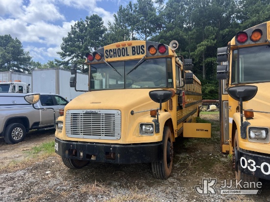 (Charleston, TN) 2003 Freightliner FS65 School Bus Not Running, Condition Unknown