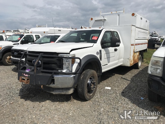 (Mount Airy, NC) 2019 Ford F-550 Chipper Dump Truck, Engine Is Blown Not Running, Condition Unknown)