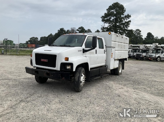 (Wakefield, VA) 2009 GMC 6500 Crew Cab Chipper Dump Truck Runs) (Moving Condition Unknown, Driveshaf