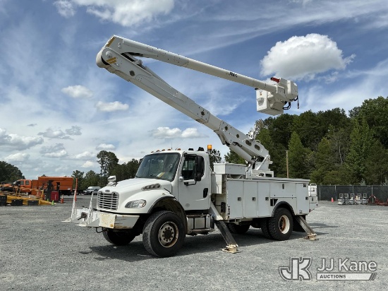 (China Grove, NC) Altec AA55MH, Material Handling Bucket Truck rear mounted on 2015 Freightliner M2