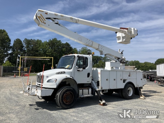(China Grove, NC) Altec AA55-MH, Material Handling Bucket Truck rear mounted on 2010 Freightliner M2
