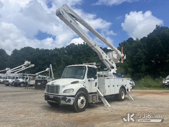 (Cumming, GA) Altec AA55-MH, Material Handling Bucket Truck rear mounted on 2016 Freightliner M2 106
