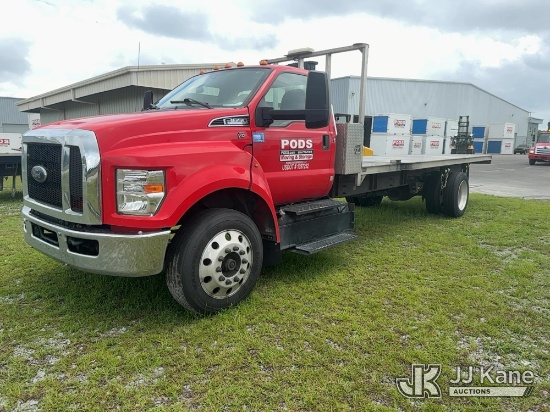 (Conway, SC) 2019 Ford F-650 Flatbed Truck Not Running, Condition Unknown) (Seller States: Diesel Wa