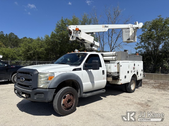 (Jacksonville, FL) Altec AT200, Telescopic Non-Insulated Bucket Truck mounted behind cab on 2012 For