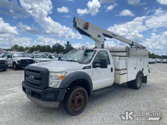 (Villa Rica, GA) Versalift TEL29N03, Telescopic Non-Insulated Bucket Truck mounted behind cab on 201