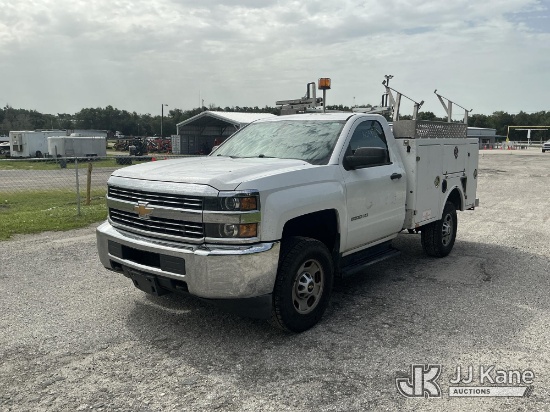 (Tampa, FL) 2015 Chevrolet Silverado 2500HD 4x4 Service Truck Not Running, Condition Unknown) (Selle