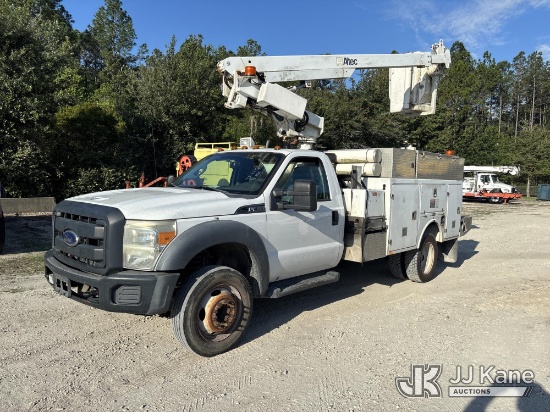 (Jacksonville, FL) Altec AT200-A, Telescopic Non-Insulated Bucket Truck mounted behind cab on 2013 F