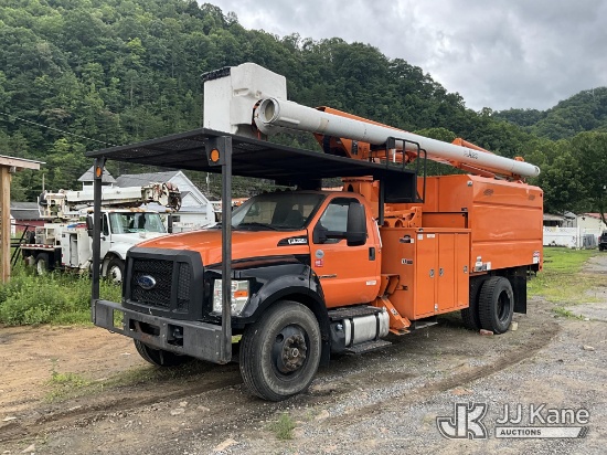 (Hanover, WV) Altec LR760-E70, Over-Center Elevator Bucket Truck mounted behind cab on 2016 Ford F-7