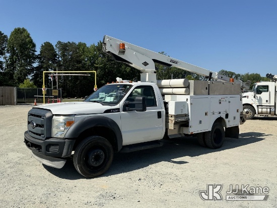 (China Grove, NC) Versalift TEL29N03, Telescopic Non-Insulated Bucket Truck mounted behind cab on 20