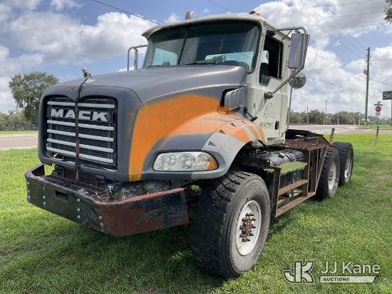(Ocala, FL) 2017 Mack GU813 T/A Truck Tractor Runs & Moves) (Dash Warning Indicators On, Exterior De