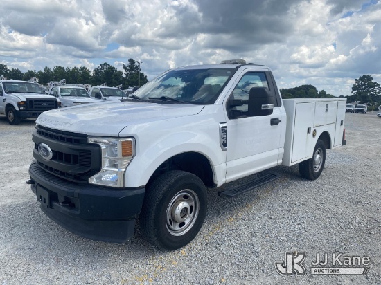 (Villa Rica, GA) 2020 Ford F250 4x4 Service Truck Runs & Moves) (Exterior Defects-See Photos