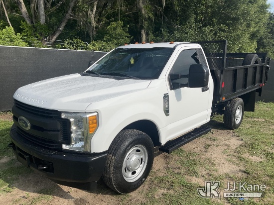 (Tampa, FL) 2017 Ford F-350 SD Flatbed Truck Runs, Moves & Liftgate Operates) (FL Residents Purchasi