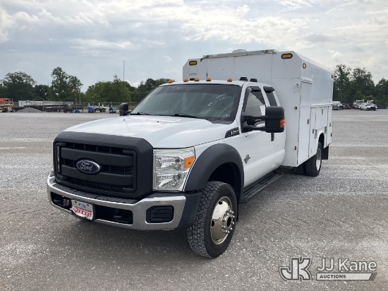 (Verona, KY) 2014 Ford F-550 SuperCab DRW Extended-Cab Enclosed Service Truck Duke Unit) (Runs & Mov
