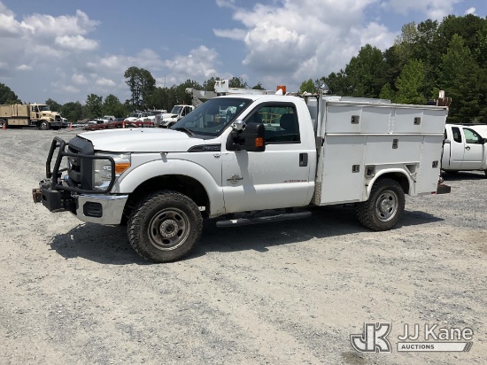 (China Grove, NC) 2013 Ford F350 4x4 Service Truck Duke Unit) (Not Running, Condition Unknown) (Sell