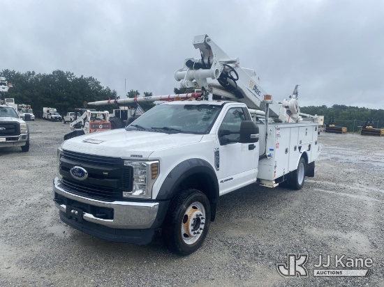 (Villa Rica, GA) Altec AT41M, Articulating & Telescopic Material Handling Bucket Truck mounted behin