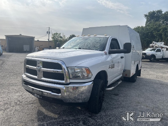(West Palm Beach, FL) 2016 RAM 3500 Enclosed High-Top Service Truck Runs & Moves) (FL Residents Purc