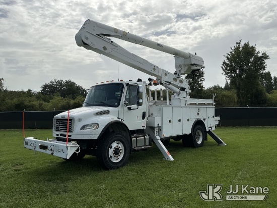 (Tampa, FL) Altec AA50E, Material Handling Bucket Truck rear mounted on 2013 Freightliner M2 106 Uti