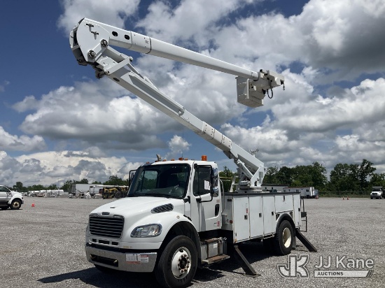 (Verona, KY) HiRanger 5TC-55MH, Material Handling Bucket Truck rear mounted on 2015 Freightliner M2