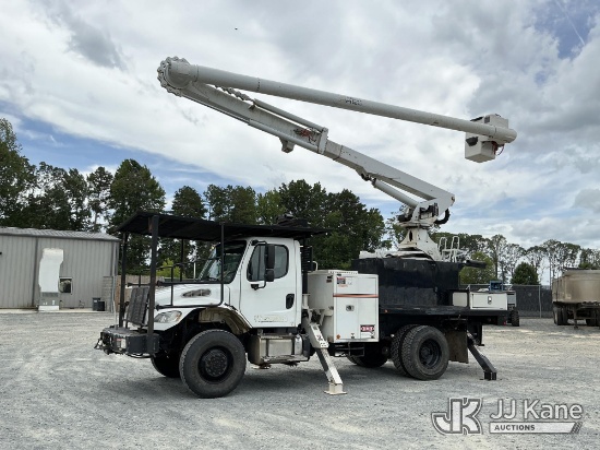 (China Grove, NC) Altec LR760E70, Over-Center Elevator Bucket Truck rear mounted on 2015 Freightline