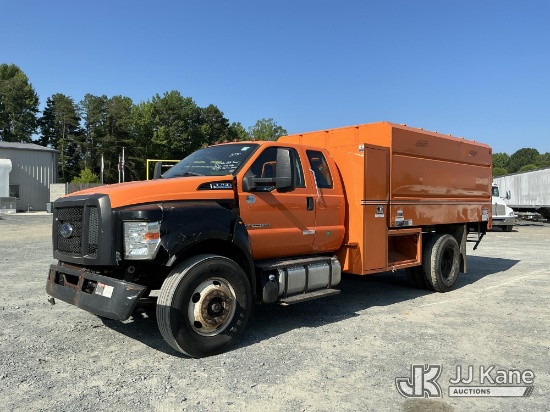 (China Grove, NC) 2017 Ford F750 SuperCab DRW Extended-Cab Chipper Dump Truck, Needs transmission re
