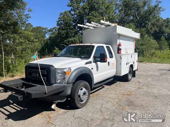 (Flowery Branch, GA) 2016 Ford F-550 Extended-Cab Enclosed High-Top Service Truck Runs & Moves) (Das