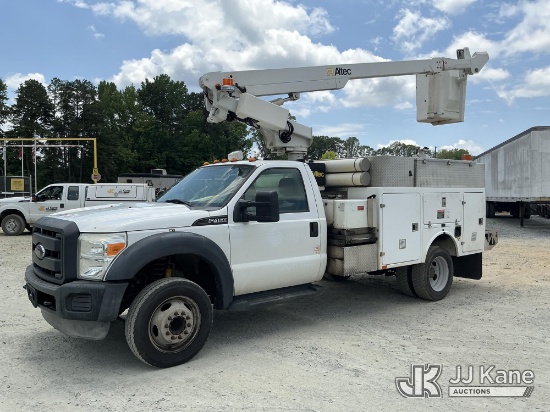 (China Grove, NC) Altec AT200-A, Telescopic Non-Insulated Bucket Truck mounted behind cab on 2012 Fo