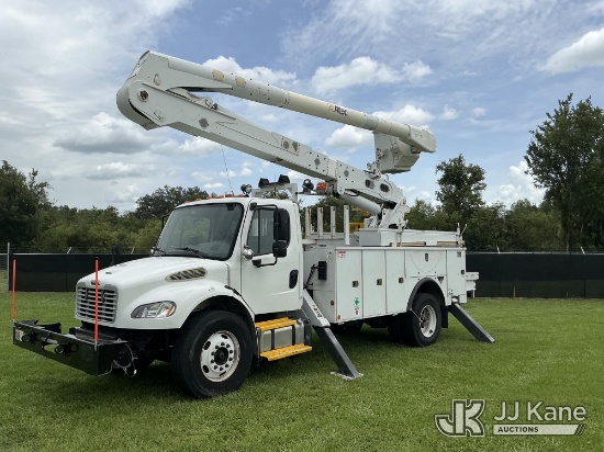 (Tampa, FL) Altec AN50E-OC, Material Handling Bucket Truck rear mounted on 2014 Freightliner M2 Medi