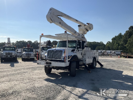 (Chester, VA) Altec AN50E-OC, Over-Center Material Handling Bucket center mounted on 2013 Internatio