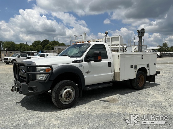 (China Grove, NC) 2015 Ford F450 4x4 Service Truck Duke Unit) (Runs & Moves