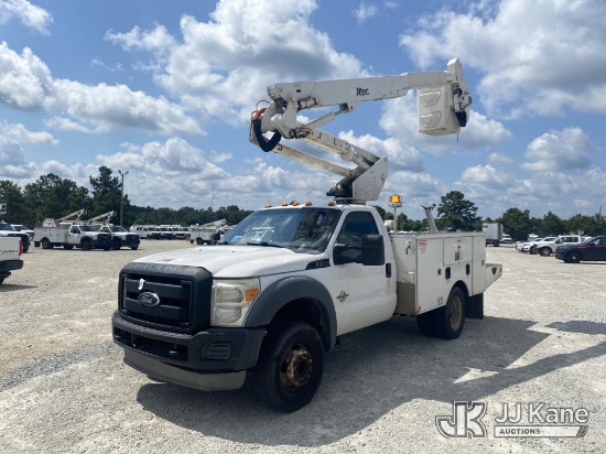 (Villa Rica, GA) Altec AT37G, Articulating & Telescopic Bucket Truck mounted behind cab on 2013 Ford