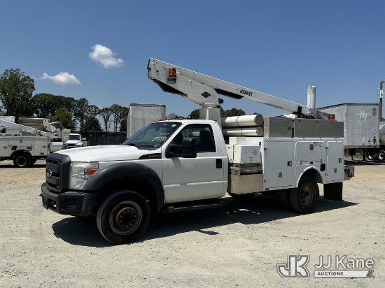 (China Grove, NC) Versalift TEL29NE03, Telescopic Non-Insulated Bucket Truck mounted behind cab on 2