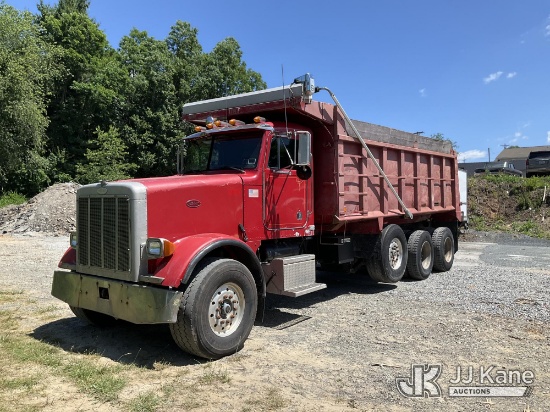 (Sparta, NC) 1997 Peterbilt 357 Tri-Axle Dump Truck (Runs & Moves) (Seller States: Engine Oil Is A M