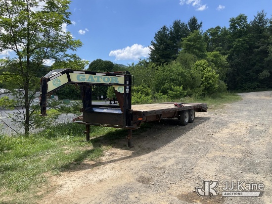 (Sparta, NC) 2019 Gator Made T/A Goose Neck Equipment Trailer Seller States: New Axles, New Equalize