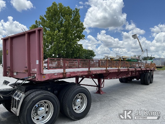 (Ocala, FL) 2011 Great Dane Trailers T/A High Flatbed Trailer, 75,000 GVWR Duke Unit) (Trailer Only