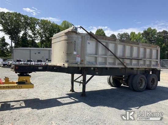 (China Grove, NC) 1993 Raven Metals Products T/A Dump Trailer Broke Suspension