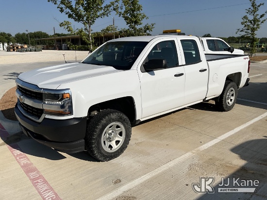 (Cleburne, TX) 2017 Chevrolet Silverado 1500 4x4 Extended-Cab Pickup Truck, Cooperative Owned Runs &