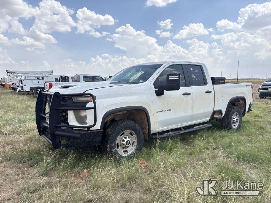(Stanton, TX) 2020 Chevrolet Silverado 2500HD 4x4 Extended-Cab Pickup Truck Not Running, Condition U