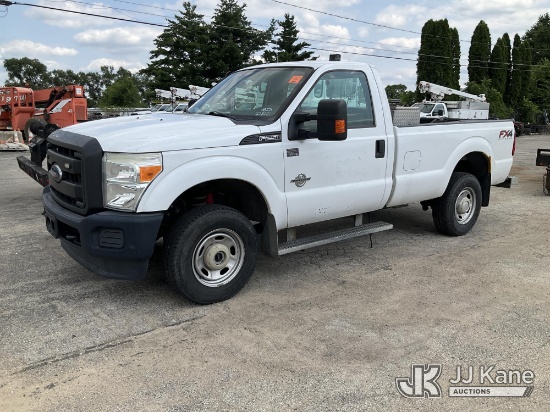 (South Beloit, IL) 2015 Ford F250 4x4 Pickup Truck Not Running, Condition Unknown) (Exterior Defects