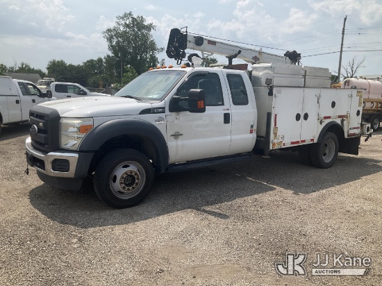 (South Beloit, IL) 2016 Ford F-550 Extended-Cab Mechanics Service Truck Run, Moves & Crane Condition
