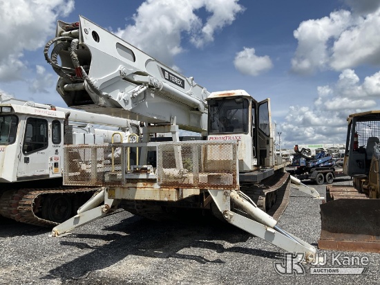 (Hammond, LA) Terex TM-125, Material Handling Bucket Truck rear mounted on 2015 PowerTraxx 18-H All-