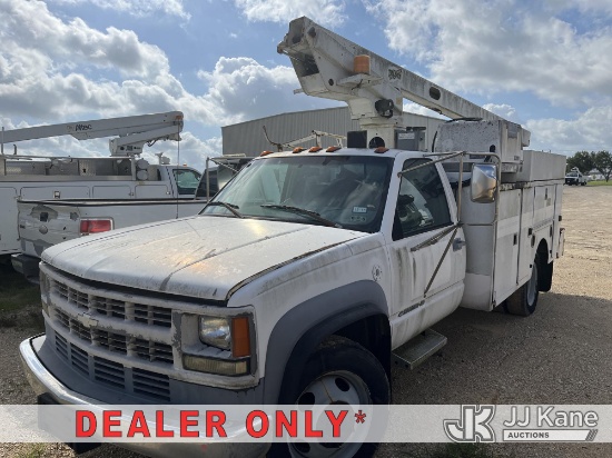 (Houston, TX) Telsta _, Telescopic Non-Insulated Bucket Truck mounted behind cab on 2002 Chevrolet S