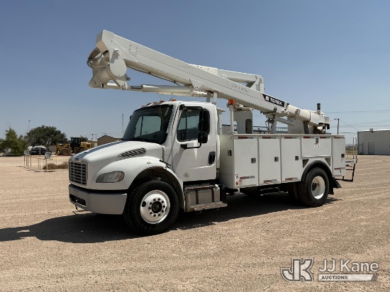 (Midland, TX) HiRanger TL-55, Articulating & Telescopic Bucket Truck mounted behind cab on 2015 Frei