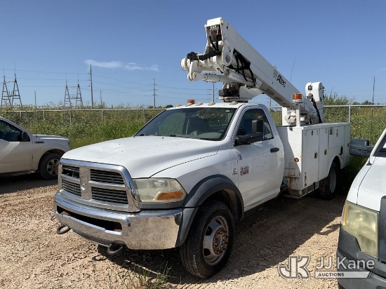 (Marion, TX) Altec AT40M, Articulating & Telescopic Bucket mounted behind cab on 2012 Dodge Ram 5500