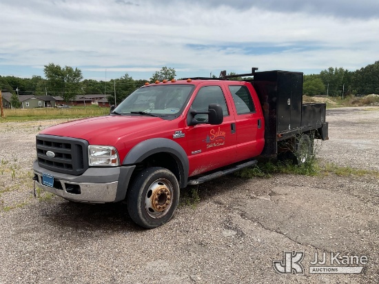 (Salem, MO) 2005 Ford F-450 SD Crew-Cab Flatbed/Service Truck Not Running, Condition Unknown