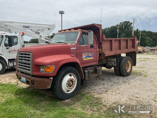 (Salem, MO) 1995 Ford F800 Dump Truck Runs, Moves, Operates.