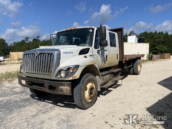 (Anacoco, LA) 2009 International 7400 Crew-Cab Flatbed/Dump Truck Runs, Moves & Dump Condition Unkno