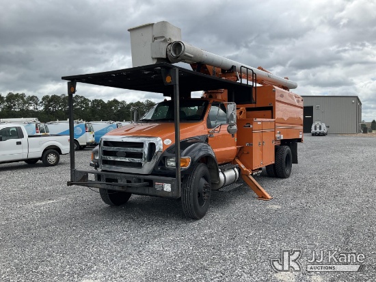 (Hammond, LA) Altec LR760E70, Over-Center Elevator Bucket Truck mounted behind cab on 2015 Ford F-75